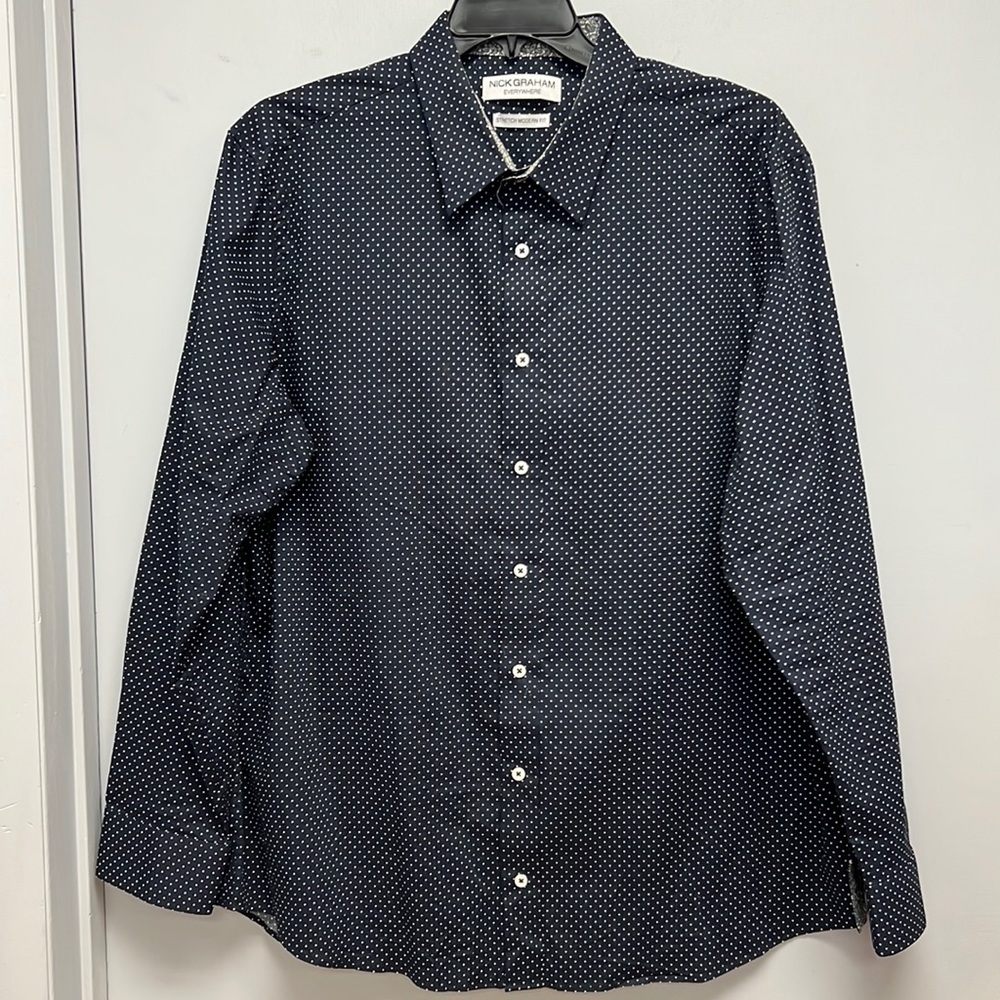 SOLD IN STORE Nick Graham Everywhere Stretch Modern Fit Men’s Long Sleeve - Picture 2 of 5